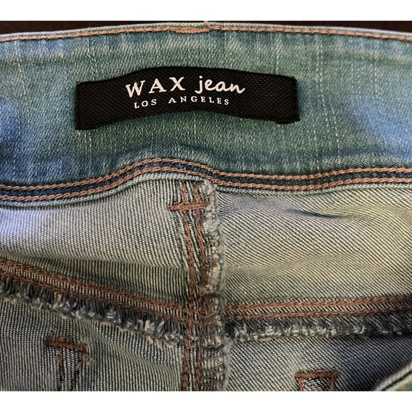 WAX Jean Jeans Womens Size 14 Light Wash Mid Rise Skinny Stretch - Picture 6 of 9